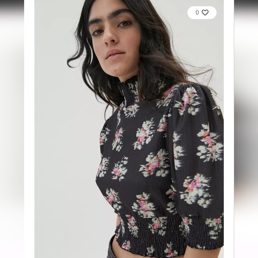 Urban Outfitters Black Noelle Open Back Crop Top NWTS - Picture 7 of 8